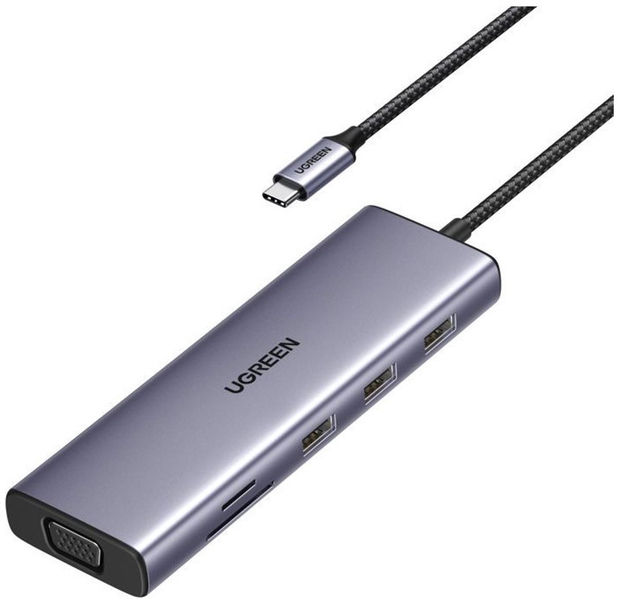 Ugreen 9 in 1 usb c hub 2 orig - UGREEN 9-In-1 Hub 4K HDMI VGA Ethernet USB-C USB-hub