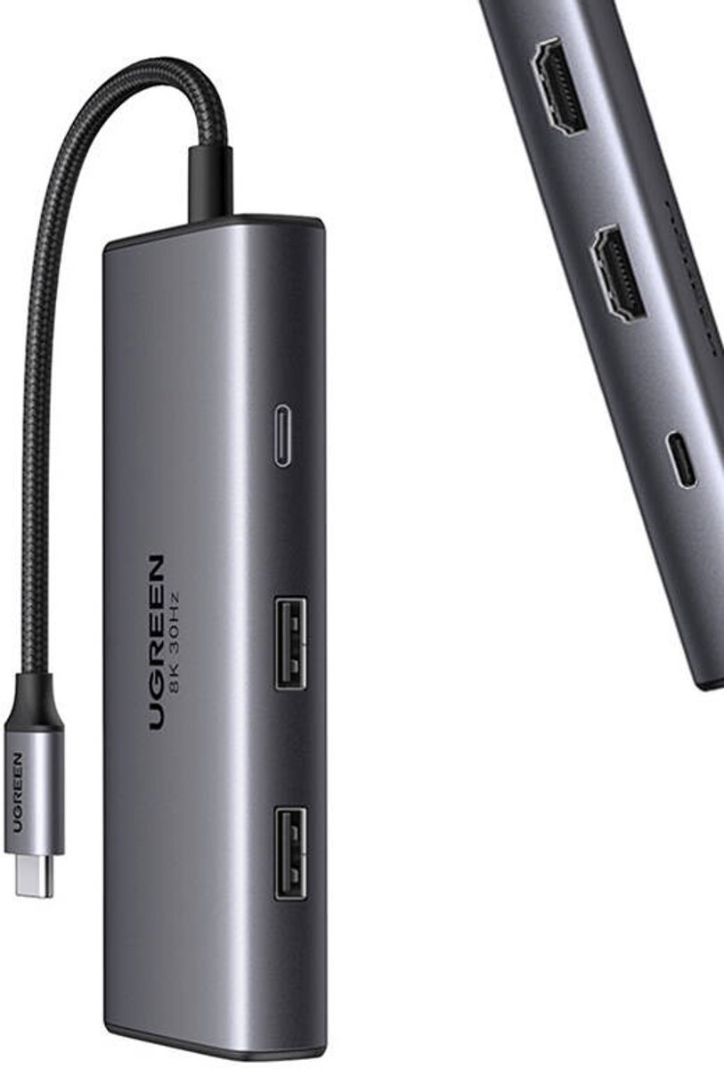 Ugreen adapter hub usb 6in1 voor macb