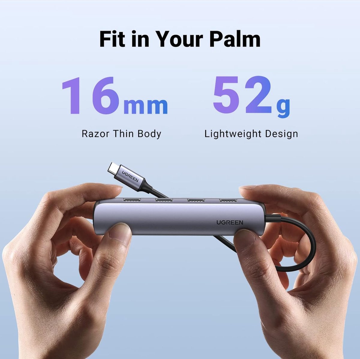 Ugreen usb c hub multifunctionele ada 3 orig - UGREEN USB C Hub Multifunctionele Adapter USB-C Dockingstation (zwart)