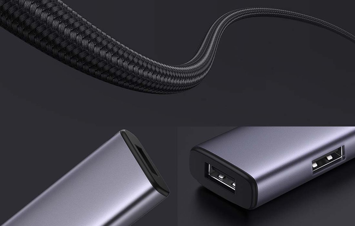 Ugreen usb type c hub splitter 4x 6883211 5 orig - Ugreen USB Type C Hub-Splitter 4X USB 3.2 Gen 1 USB-C USB-hub (zilver)
