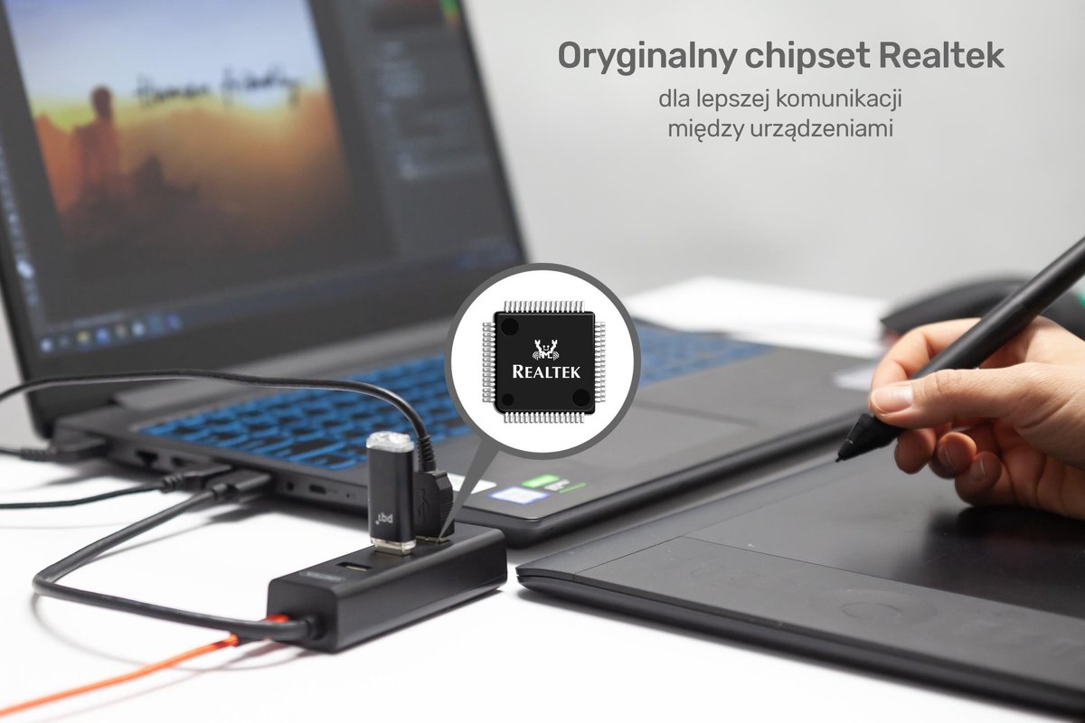 Unitek y serie usb 3 0 hub 4 orig - Unitek Y-Serie USB 3.0 Hub 4 Poorten USB-A USB-hub (zwart)
