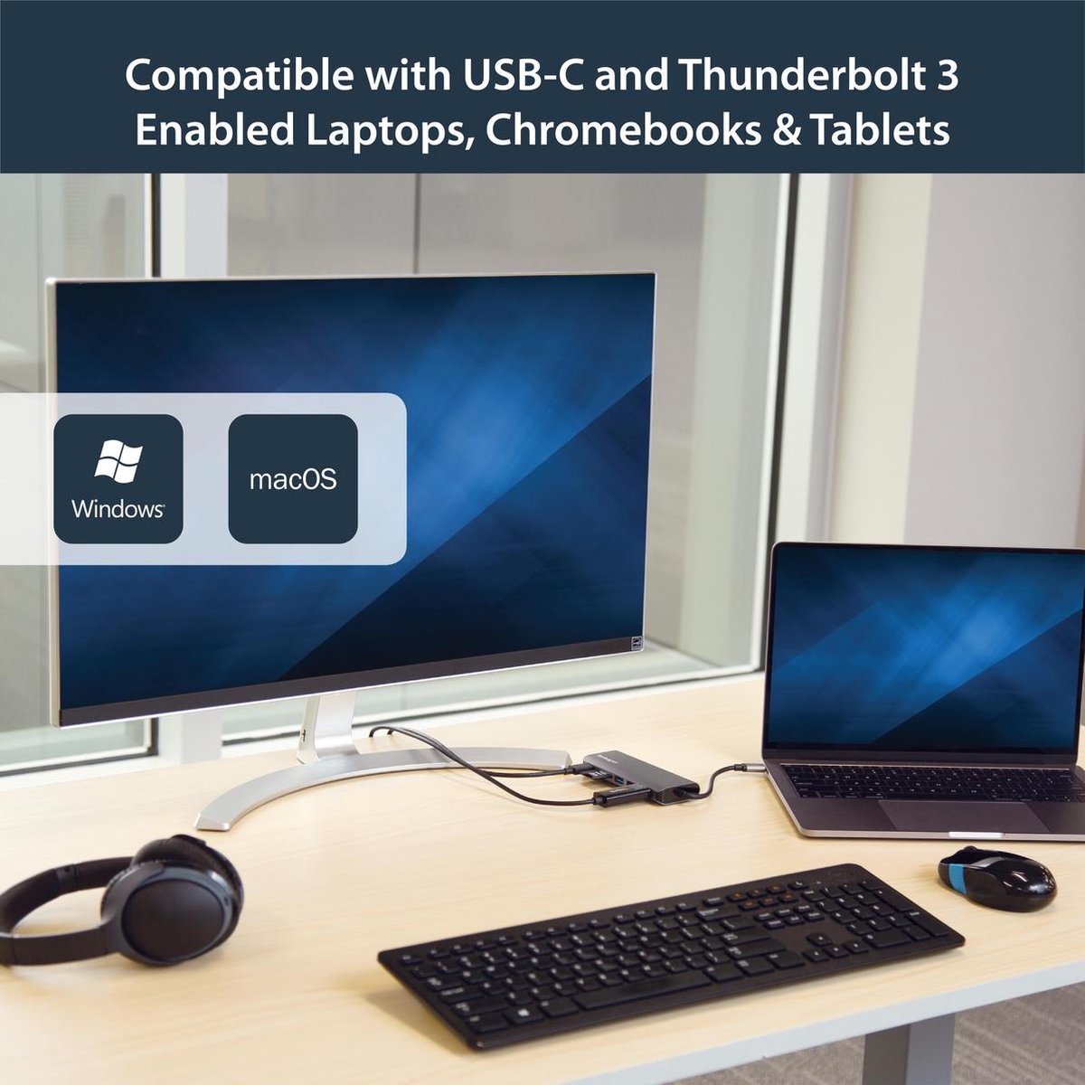 Usb hub startech dkt30csdhpd grey 8 orig - StarTech.com Dkt30Csdhpd Grey 60 W USB-C Dockingstation