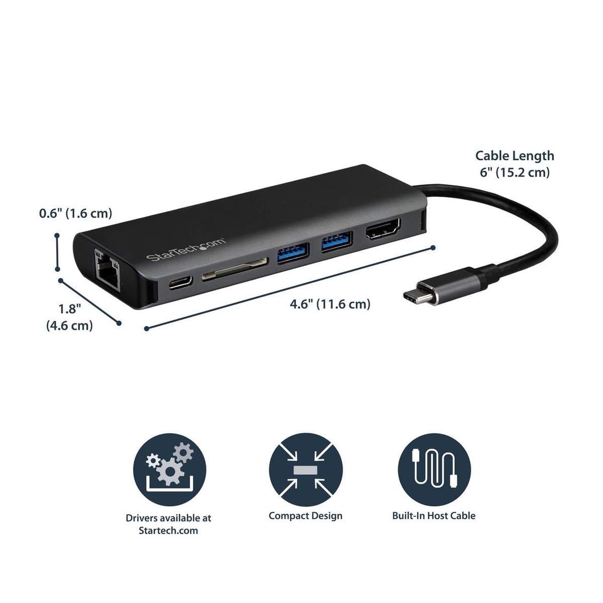 Usb hub startech dkt30csdhpd grey 9 orig - StarTech.com Dkt30Csdhpd Grey 60 W USB-C Dockingstation