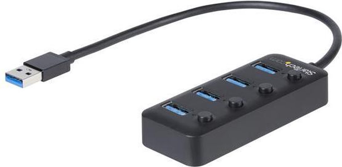 Usb hub startech hb30a4aib 4 orig - StarTech.com Hb30A4Aib USB-A USB-hub (zwart)