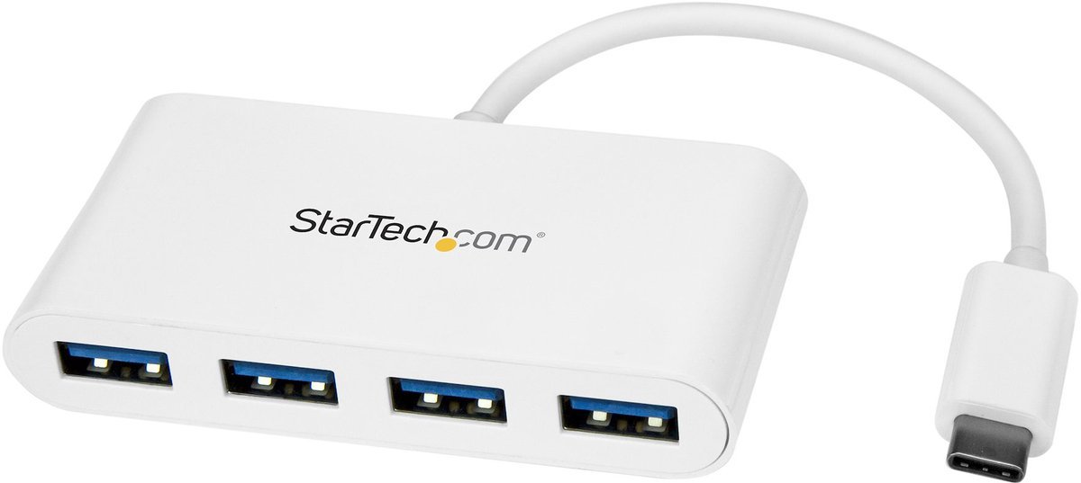 Usb hub startech hb30c4abw white