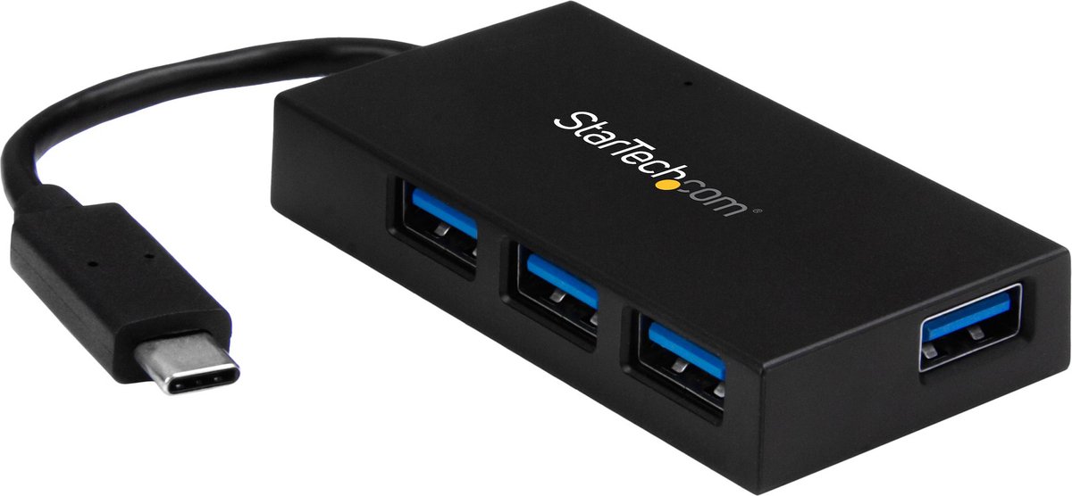 Usb hub startech hb30c4afs white b 6 orig - StarTech.com Hb30C4Afs USB-C USB-hub (zwart)