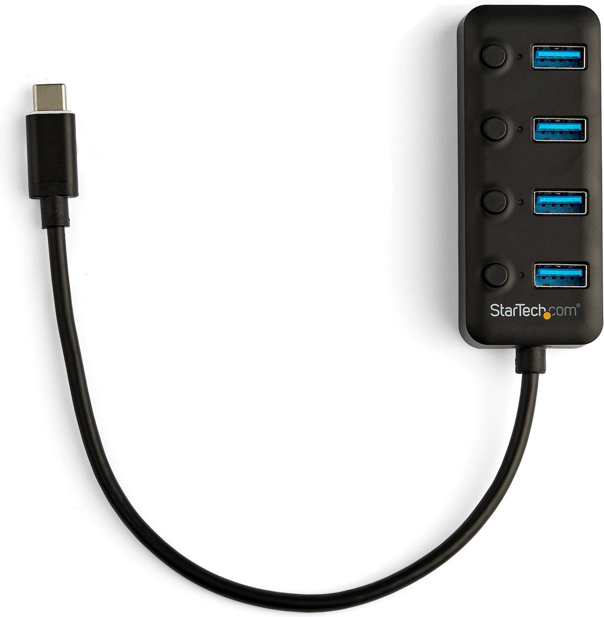 Usb hub startech hb30c4aib black 4 orig - StarTech.com Hb30C4Aib USB-C USB-hub (zwart)