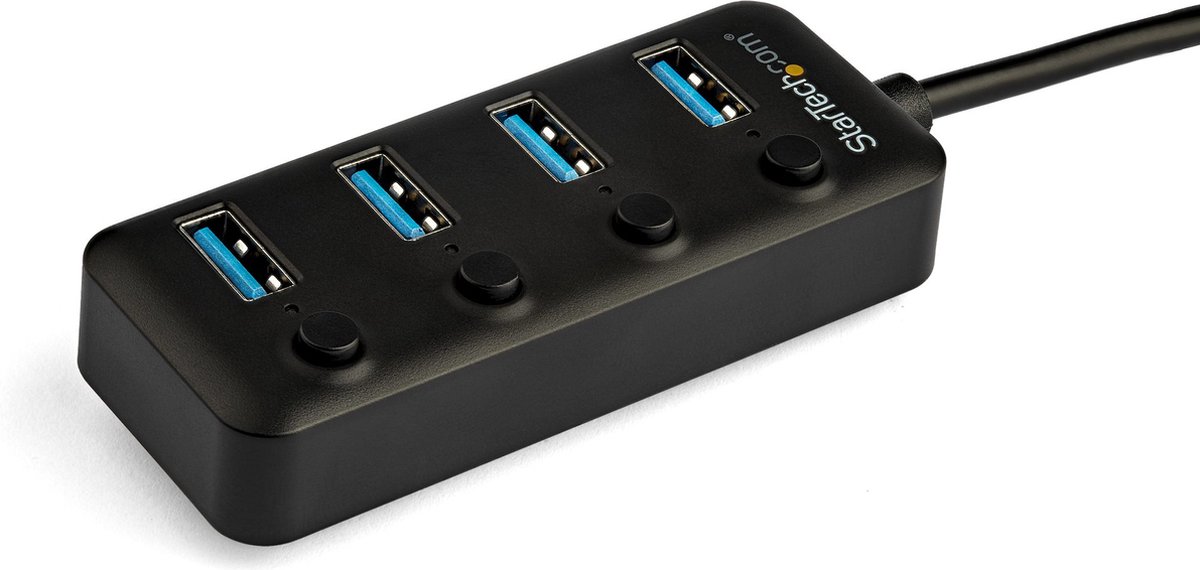 Usb hub startech hb30c4aib black 5 orig - StarTech.com Hb30C4Aib USB-C USB-hub (zwart)