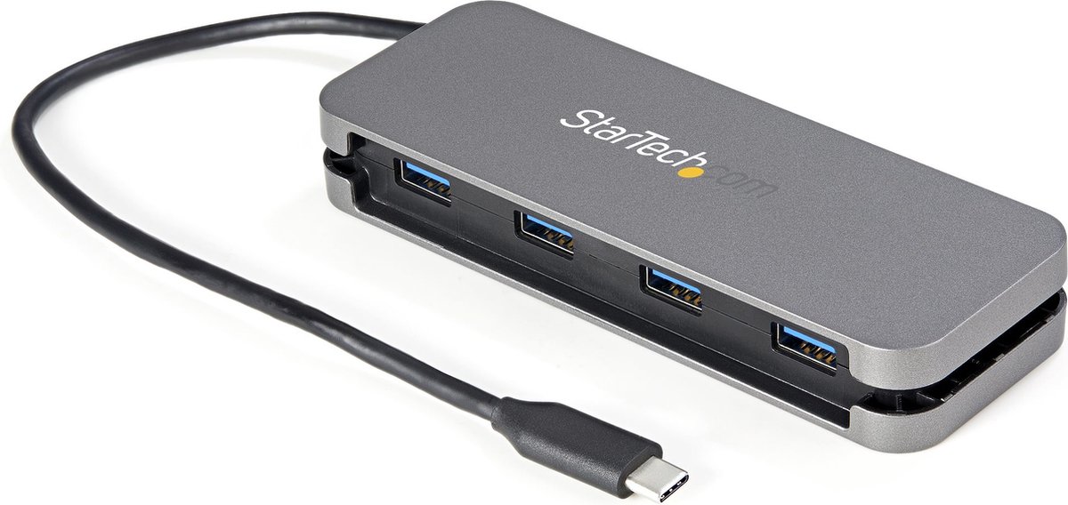Usb hub startech hb30cm4ab black g 7 orig - StarTech.com Hb30Cm4Ab USB-C USB-hub (grijs)