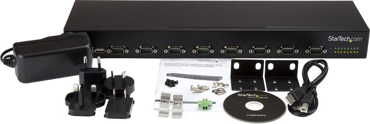 Usb hub startech icusb23208fd 5 orig - StarTech.com Icusb23208Fd USB-A USB-hub (zwart)