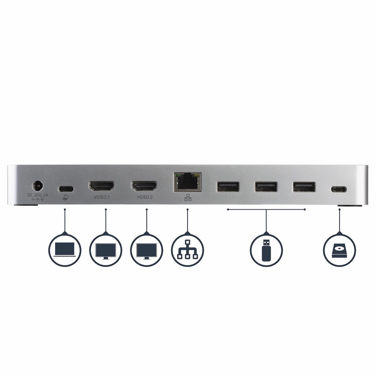 Usb hub startech mst30c2hhpdu 4 orig - StarTech.com Mst30C2Hhpdu USB-C Dockingstation