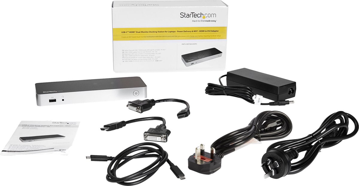 Usb hub startech mst30c2hhpdu 8 orig - StarTech.com Mst30C2Hhpdu USB-C Dockingstation