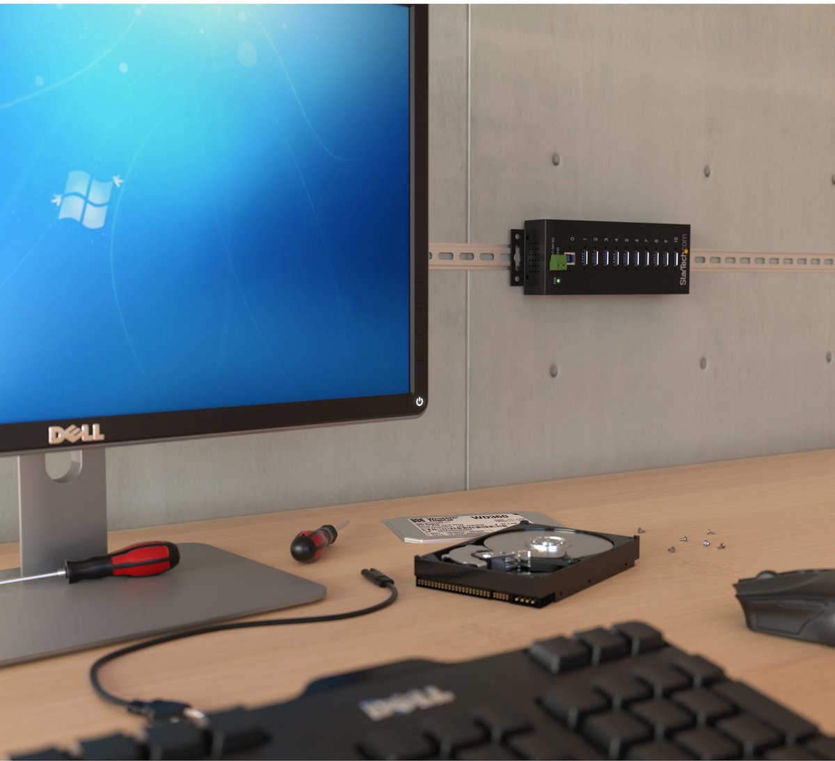 Usb hub startech st1030usbm black 6 orig - StarTech.com St1030Usbm USB-A USB-hub (zwart)