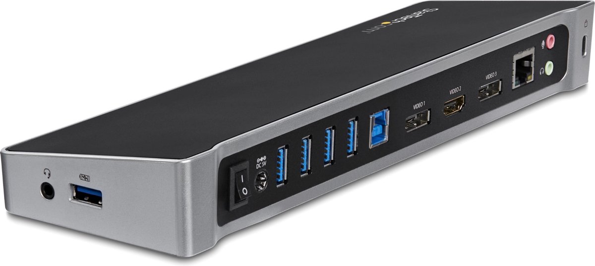 Usb hub startech usb3dockh2dp 6 orig - StarTech.com Usb3Dockh2Dp USB-A Dockingstation (zwart)