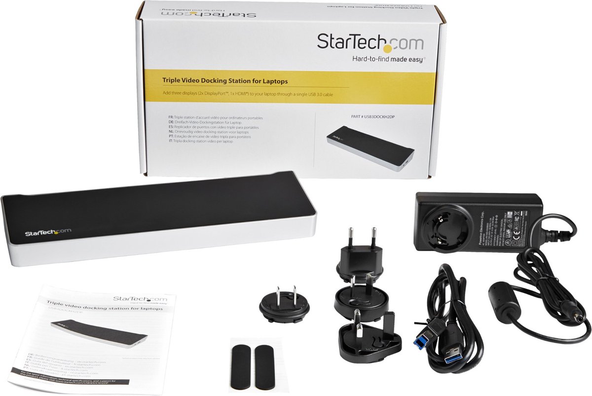 Usb hub startech usb3dockh2dp 7 orig - StarTech.com Usb3Dockh2Dp USB-A Dockingstation (zwart)