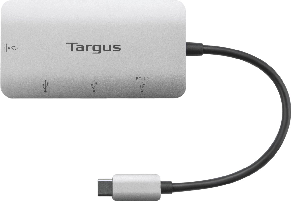 Usb hub targus ach228 4 orig - Targus Ach228 USB-C USB-hub (zilver)