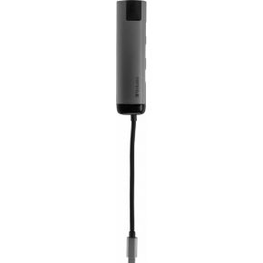 Verbatim 49141 interface hub usb 3 0 2 orig - Verbatim 49141 USB-C Dockingstation (zilver)