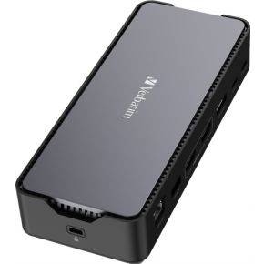 Verbatim cds 15 usb c pro triple 4 orig - Verbatim 32171 USB-C Dockingstation (zwart)