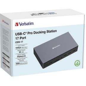 Verbatim cds 17 bedraad usb 3 2 5 orig - Verbatim 32172 USB-C Dockingstation (zwart)