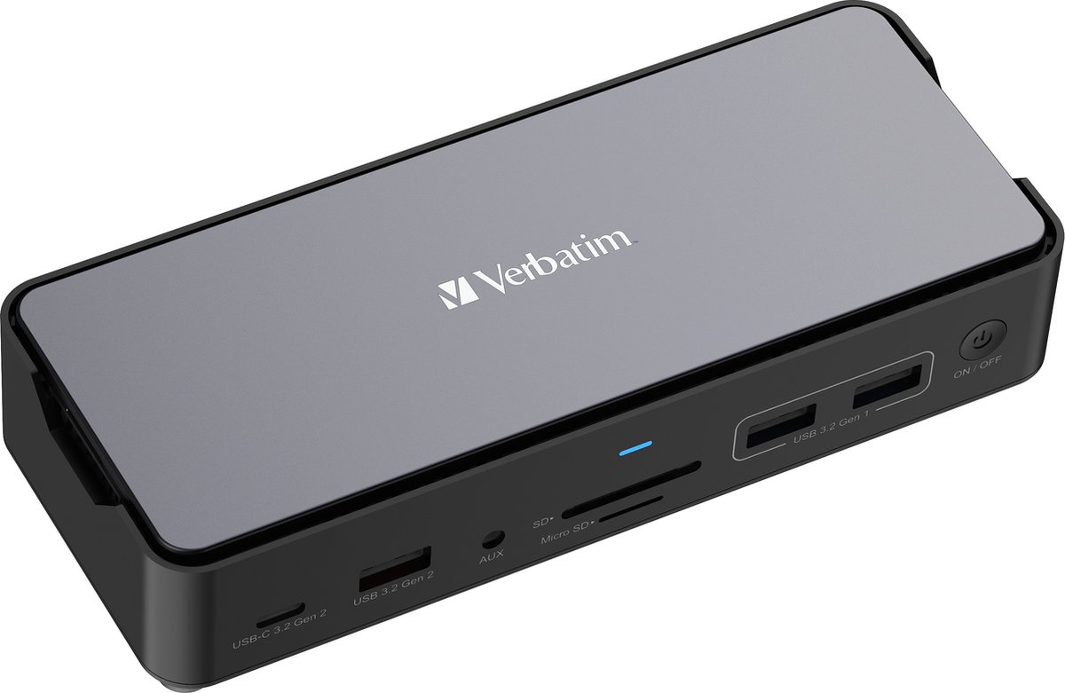 Verbatim pro cds 15ssd dockingstation 2 5 orig - Verbatim Pro Cds-15Ssd USB-C Dockingstation (zwart)