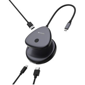Verbatim usb c docking station en draad 3 orig - Verbatim 32147 USB-C Dockingstation