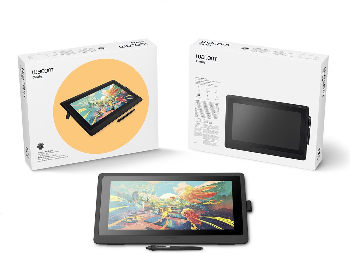 Wacom cintiq 16 tekentablet 15 6 inc 6 orig - Wacom Cintiq 16 15.6" Tekenscherm (zwart)