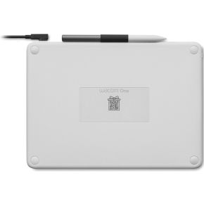Wacom intuos one small grafische tab 5 orig - Wacom CTC4110WLW1B 152x95 mm Tekentablet (wit)