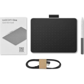 Wacom one small tekentablet 3 orig - Wacom One Small 152x95 mm Tekentablet (wit)