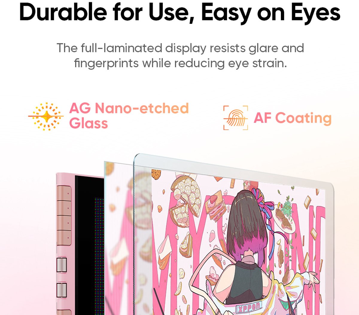 Xppen artist 12 3rd teken tablet met 10 orig - XPPen Artist 12 3Rd Teken Tablet Met 11.9" Tekenscherm (zwart)