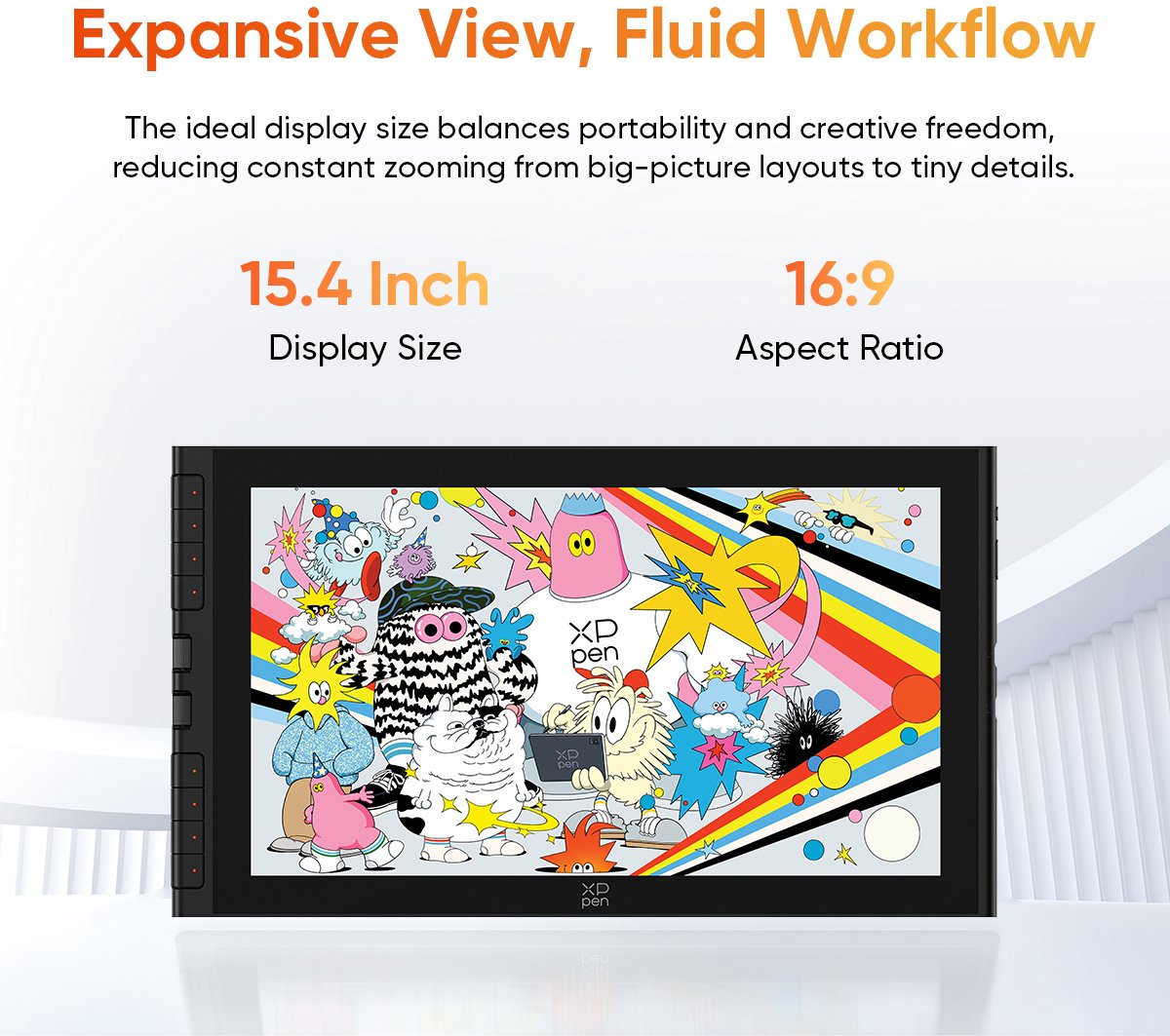 Xppen artist 16 3rd grafisch tablet 6 orig - XPPen Artist 16 3Rd Grafisch Tablet Met 15.4" Tekenscherm (zwart)