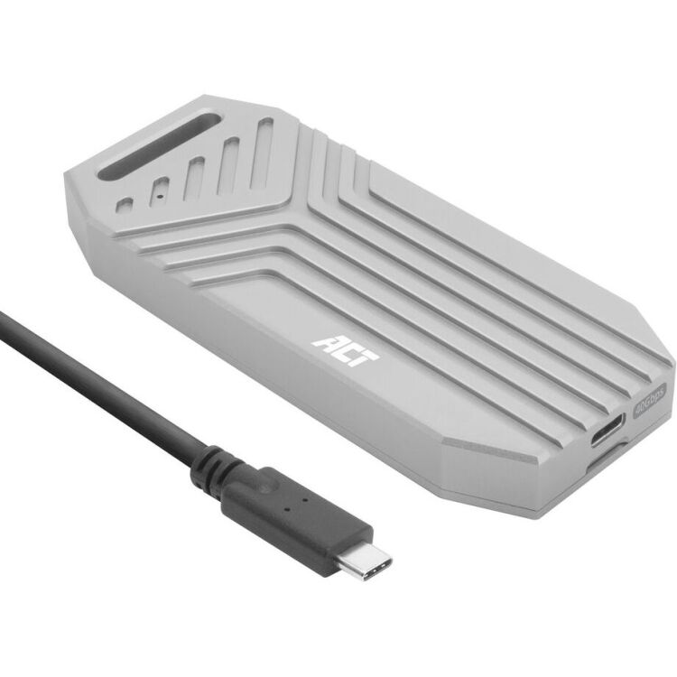 Act connectivity usb 40gbps m 2 2280 nvme 11 orig - ACT Connectivity USB M.2 2280 NVMe USB4 40Gbps Schijfbehuizing (grijs)
