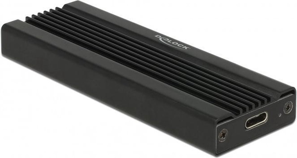 Delock externe behuizing voor m 2 nvm - DeLOCK Externe behuizing voor M.2 USB-C 10Gbps Schijfbehuizing (zwart)