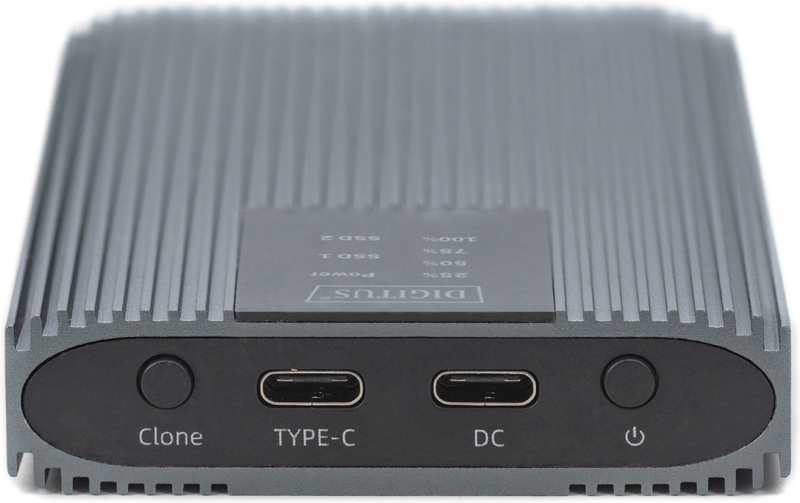 Digitus da 71559 behuizing voor opslag 4 orig - Digitus DA-71559 USB-C 40Gbps Schijfbehuizing