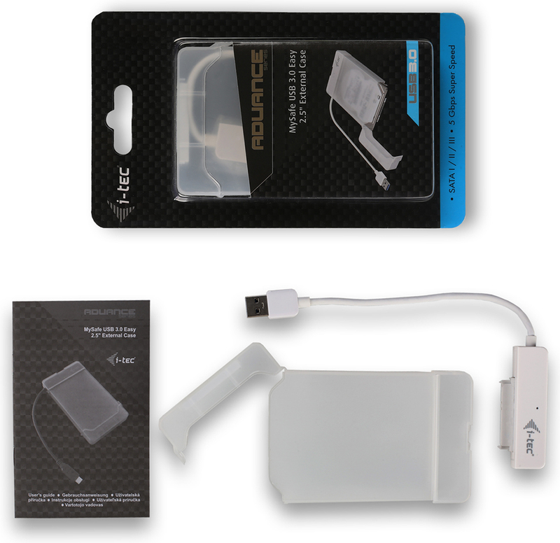 I tec mysafe usb 3 0 easy externe 9555726 7 orig - i-tec MySafe USB 3.0 Easy externe USB-A 5Gbps Schijfbehuizing (wit)