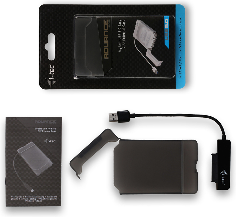 I tec mysafe usb 3 0 easy externe 9559839 7 orig - i-tec MySafe USB 3.0 Easy externe USB-A 5Gbps Schijfbehuizing (zwart)