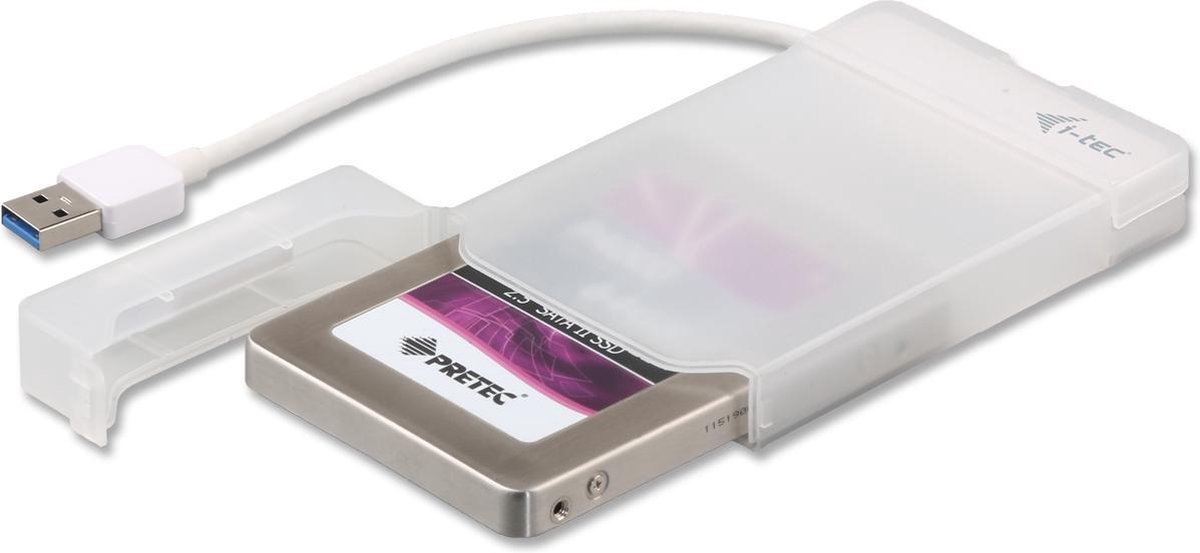 I tec mysafe usb 3 0 easy externe - i-tec MySafe USB 3.0 Easy externe USB-A 5Gbps Schijfbehuizing (wit)