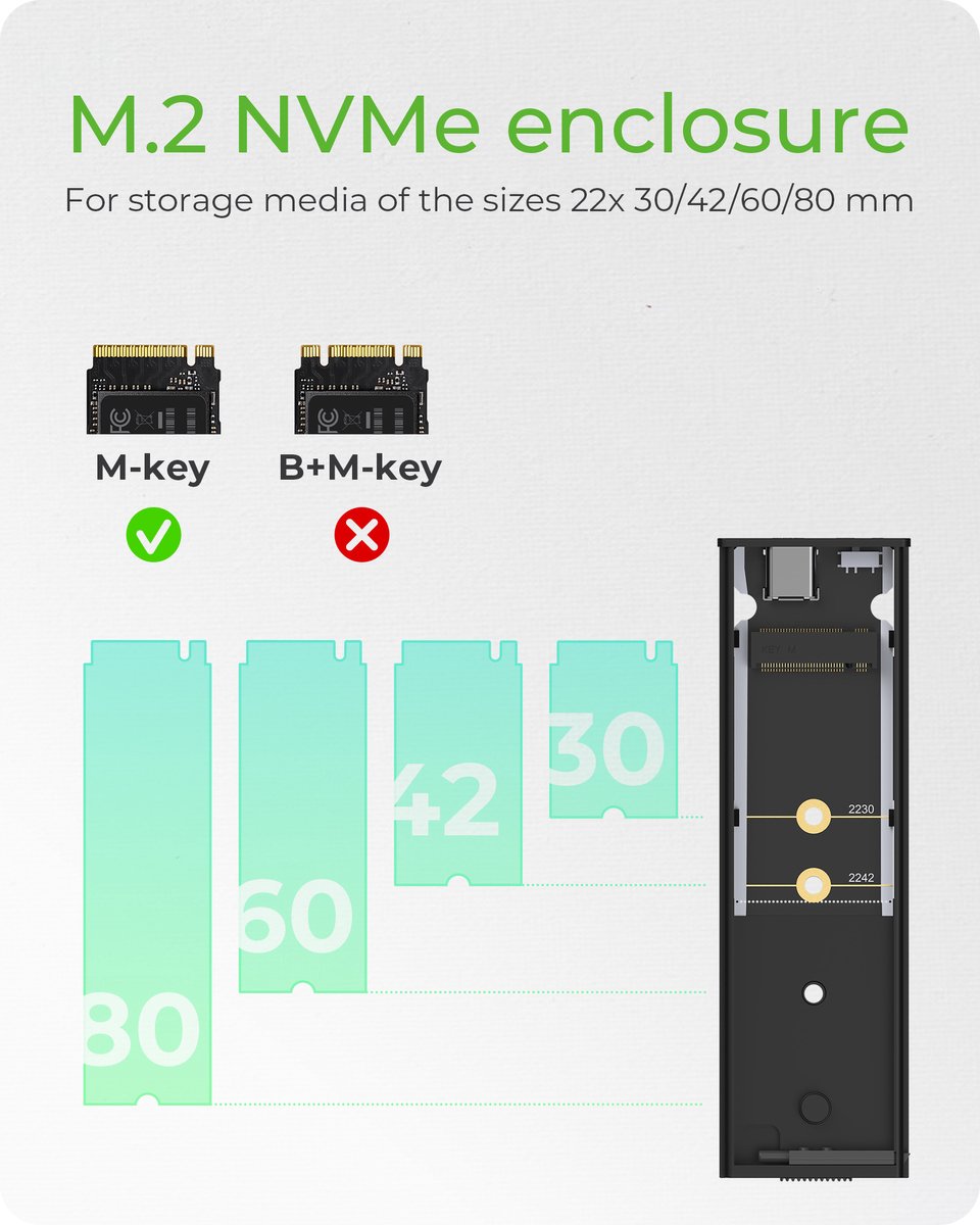 Icy box ib 1807mt c31 externe behuizin 3 orig - ICY BOX IB-1807MT-C31 externe USB-C 10Gbps Schijfbehuizing (zwart)