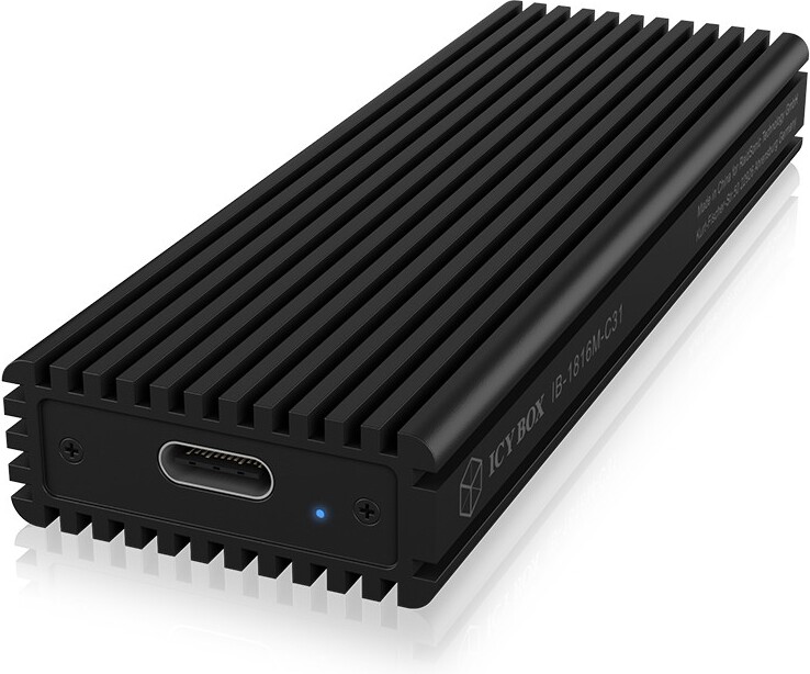 Icy box ib 1816m c31 externe behuizing 2 orig - ICY BOX IB-1816M-C31 externe USB-C 10Gbps Schijfbehuizing (zwart)