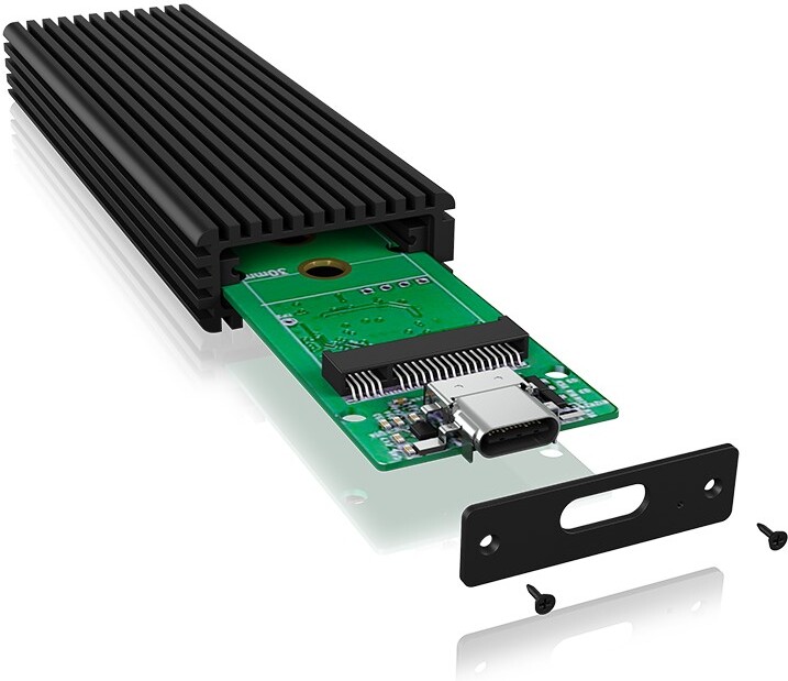 Icy box ib 1816m c31 externe behuizing 3 orig - ICY BOX IB-1816M-C31 externe USB-C 10Gbps Schijfbehuizing (zwart)