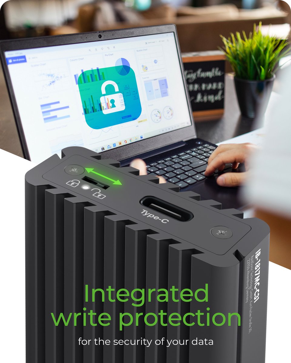 Icy box ib 1817mc c31 externe behuizin 5 orig - ICY BOX IB-1817MC-C31 externe USB-C 10Gbps Schijfbehuizing (zwart)