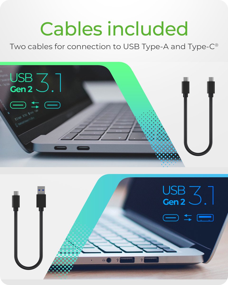 Icy box ib 1817mc c31 externe behuizin 6 orig - ICY BOX IB-1817MC-C31 externe USB-C 10Gbps Schijfbehuizing (zwart)