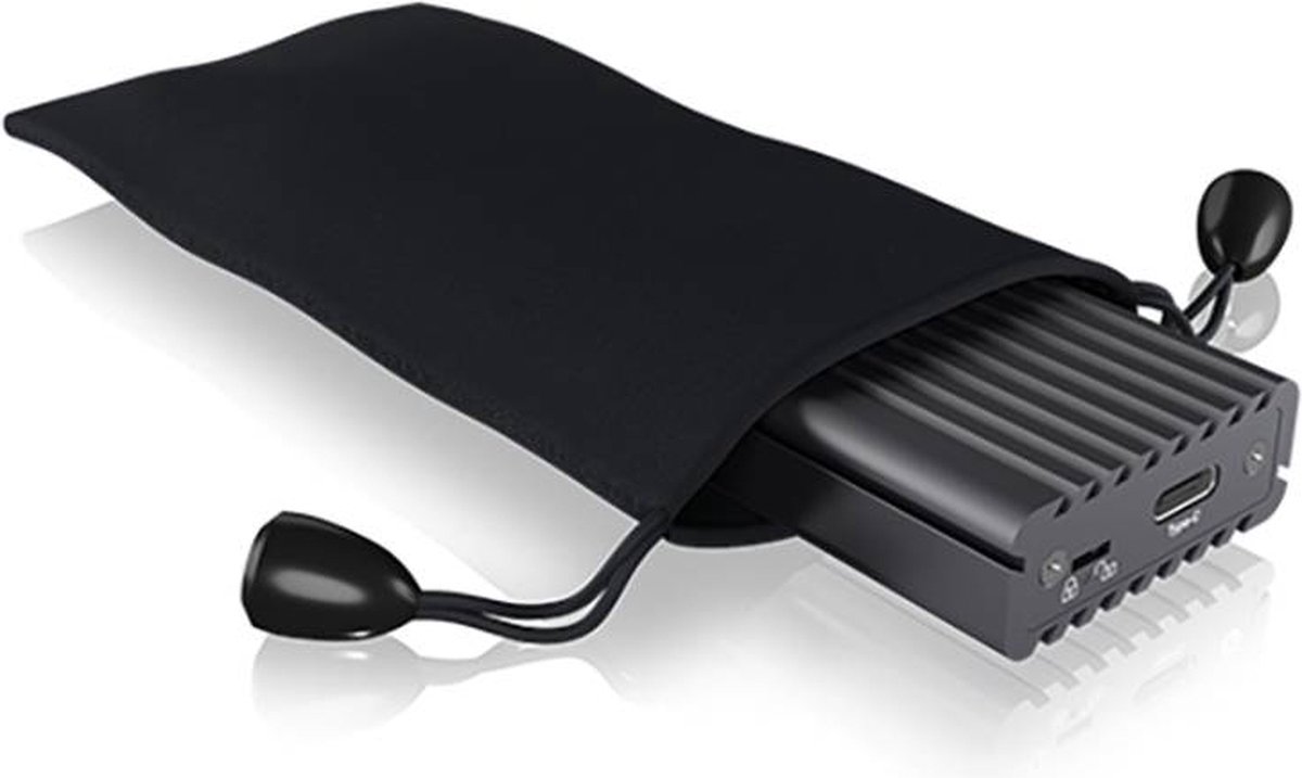 Icy box ib 1817mc c31 externe behuizin 8 orig - ICY BOX IB-1817MC-C31 externe USB-C 10Gbps Schijfbehuizing (zwart)