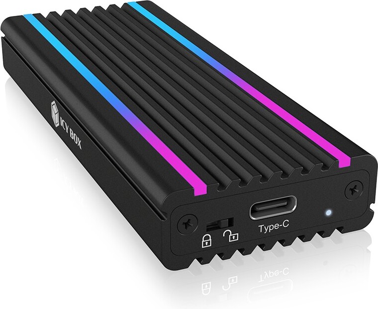 Icy box ib 1824ml c31 externe behuizin 2 orig - ICY BOX IB-1824ML-C31 externe USB-C 10Gbps Schijfbehuizing (zwart)