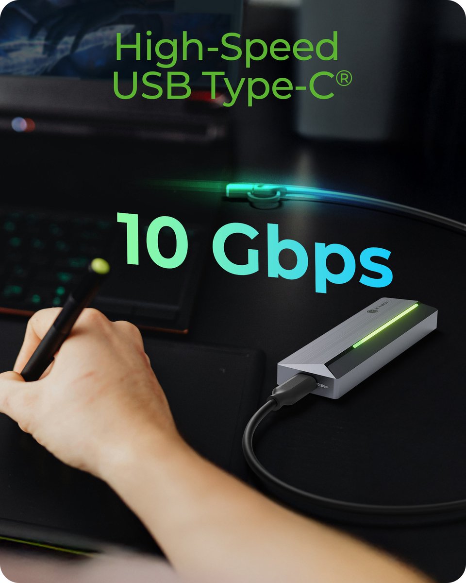 Icy box ib 1826mcl cu31 1 stuk 4 orig - ICY BOX IB-1826MCL-CU31 USB-C 10Gbps Schijfbehuizing (grijs)
