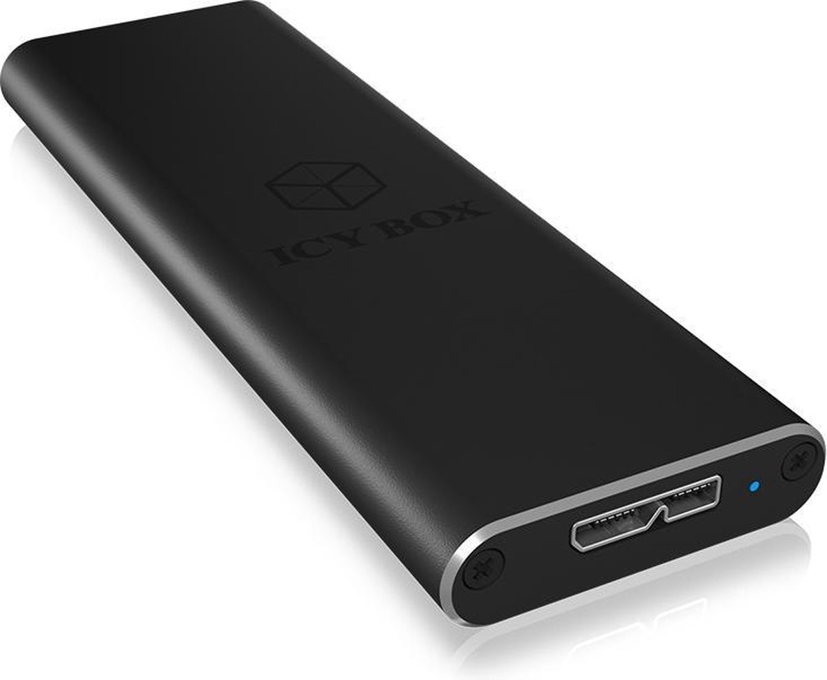 Icy box ib 183m2 externe behuizing voo 3 orig - ICY BOX IB-183M2 Externe behuizing USB-A 5Gbps Schijfbehuizing (zwart)
