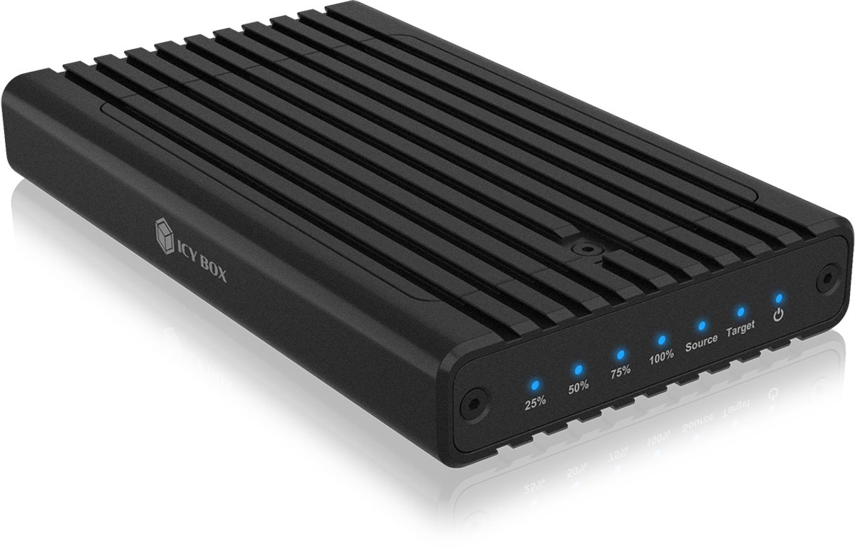 Icy box ib 2817mcl c31 behuizing voor 4 orig - ICY BOX IB-2817MCL-C31 Behuizing USB-C 10Gbps Schijfbehuizing (zwart)