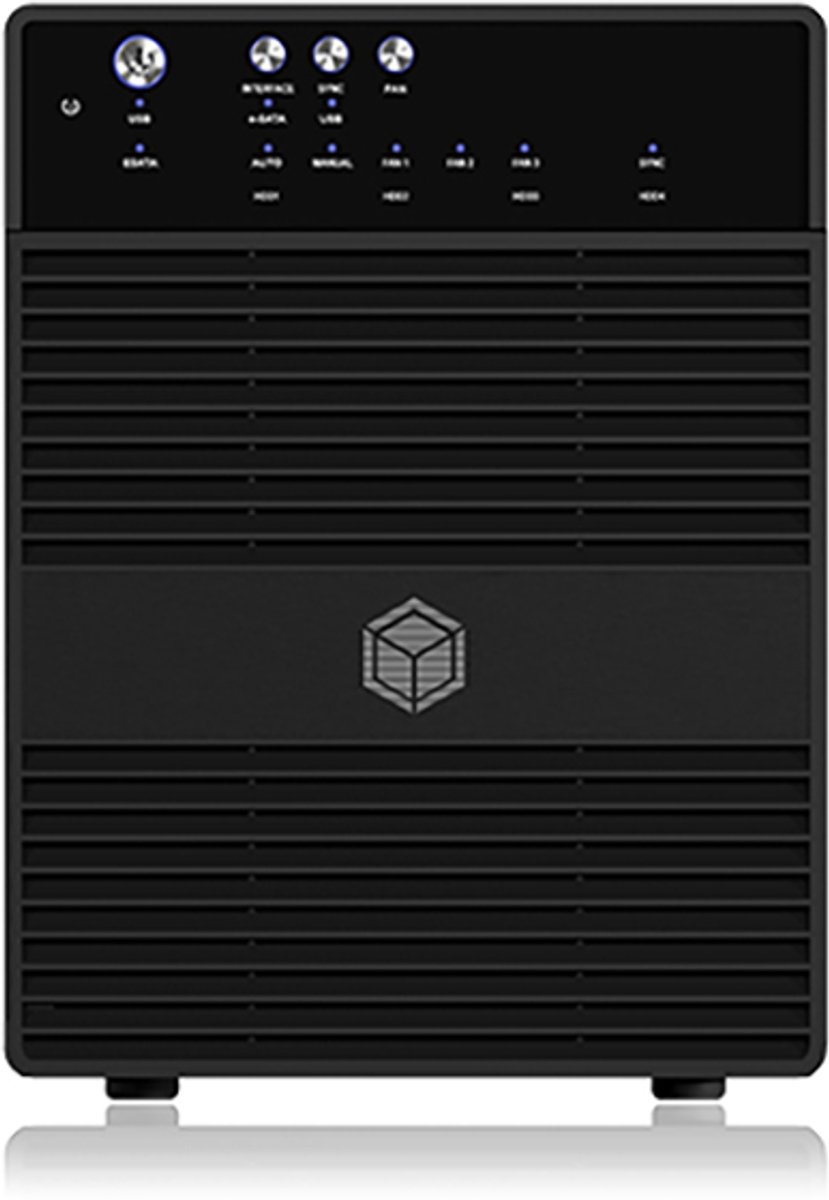 Icy box ib 3640su3 externe behuizing 4 orig - ICY BOX IB-3640SU3 externe USB-A 5Gbps Schijfbehuizing (zwart)