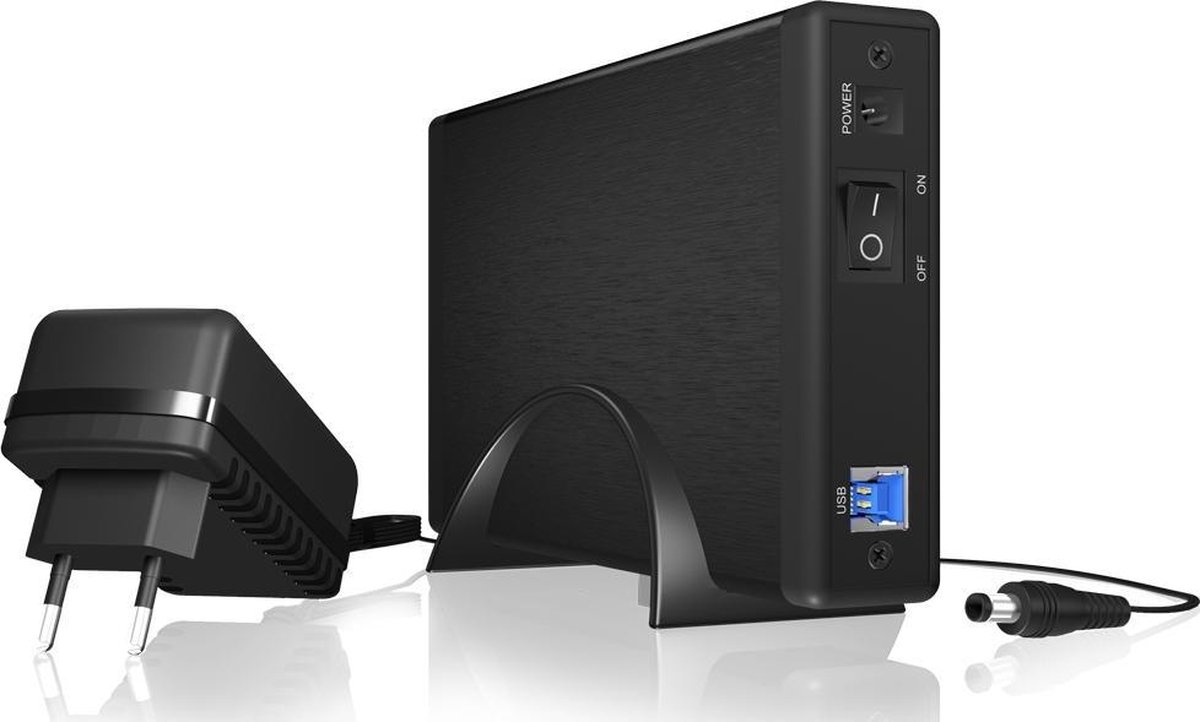 Icy box ib 377u3 externe behuizing 5 orig - ICY BOX IB-377U3 externe behuizing USB-A 5Gbps Schijfbehuizing (zwart)