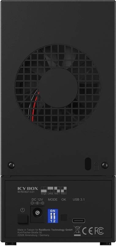 Icy box ib rd3621 c31 externe behuizin 4 orig - ICY BOX IB-RD3621-C31 externe USB-C 10Gbps Schijfbehuizing (zwart)