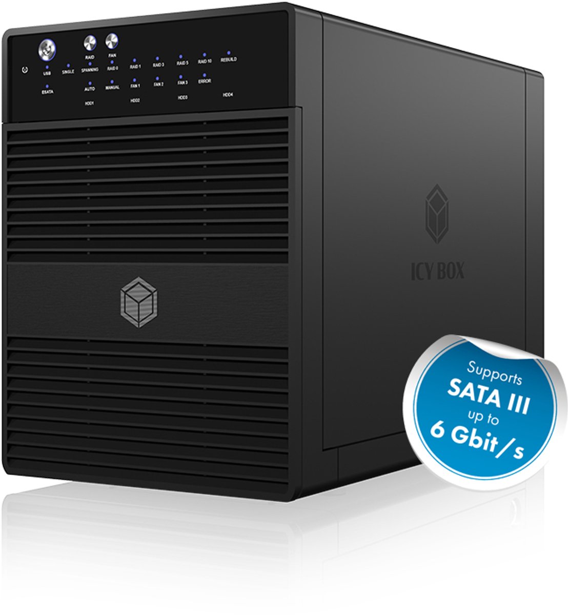 Icy box ib rd3640su3 externe behuizing 2 orig - ICY BOX IB-RD3640SU3 externe USB-A 5Gbps Schijfbehuizing (zwart)